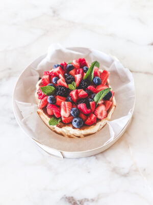 Sauge Marbella - Basque Cheesecake and Redfruit Coulis