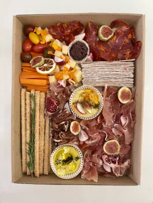 Iberic Charcuterie Platter "Rosalie" by Sauge Marbella — lomo, chorizo and jamón serrano grazing box